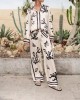 Satin Casual Two Piece Set Satin Casual Two Piece Set