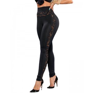 Solid Color Lace Pants Hip Lift Sweatpants