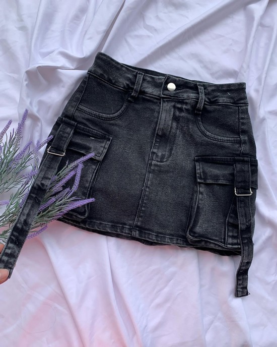 Workwear Denim Shorts Skirt Workwear Denim Shorts Skirt