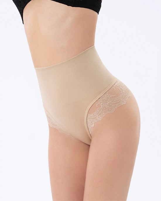 Women Body Shaper Tummy Control Shapewear High Waisted Slimming Panties Seamless Butt Lifter Lace Underwear