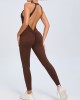 Backless Hip Lifting Yoga Bodysuit