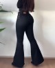Side Braid Flare Jeans Side Braid Flare Jeans