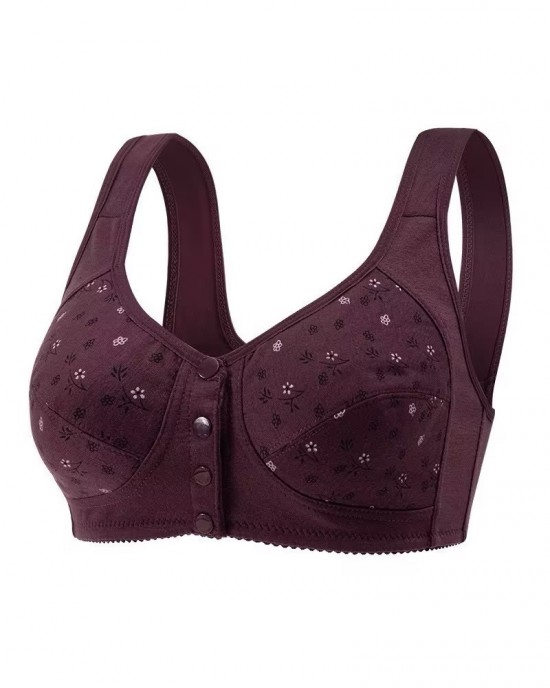 Printed Front Buckle Bra Printed Front Buckle Bra