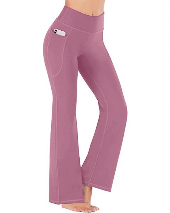 High Waisted Elastic Tummy Control Flared Yoga Pants High Waisted Elastic Tummy Control Flared Yoga Pants