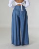 High Waist Zipper Wide Leg Denim Women Pants Jeans Casual Floor Loose Ladies Spring Longs Feminine Skirt Trousers High Waist Zipper Wide Leg Denim Women Pants Jeans Casual Floor Loose Ladies Spring Longs Feminine Skirt Trousers