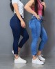 Skinny Jeans With Elastic Waistband Skinny Jeans With Elastic Waistband
