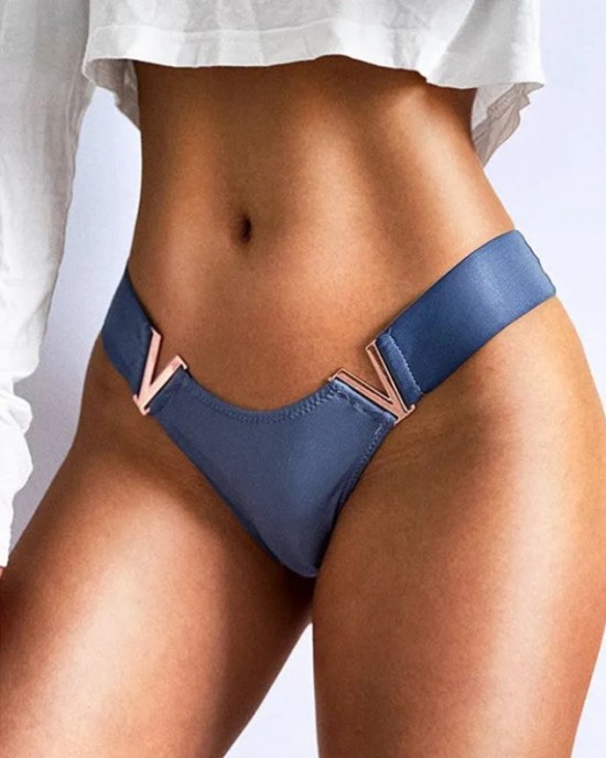 Female V Letter Solid Color Underwear Female V Letter Solid Color Underwear