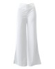 Pants Wide Leg Y2k High Waist Pants Sexy Crisscross Sheer Mesh Office Chic Flared Trousers Spicy Kpop Street Casual Korean Female Pant