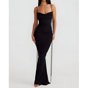 Women's Fashionable Slim Slip Maxi Dress