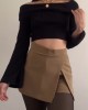 Front Slit Hip Shorts Skirt Front Slit Hip Shorts Skirt