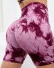 High-Waisted Hip-Lifting Tie-Dye Three-Quarter Yoga Pants