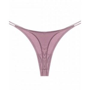 Female Breathable Double Strapes One-piece Thong