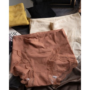 Anti-Bacterial Crotch Mid-Waist-Tuck Lace Panties