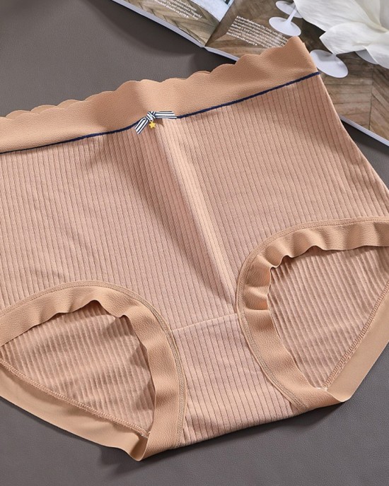 Mulberry Silk Antibacterial Crotch High Waist Seamless Tummy Control Underwear Mulberry Silk Antibacterial Crotch High Waist Seamless Tummy Control Underwear