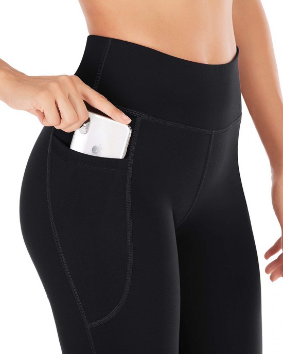 High Waisted Elastic Tummy Control Flared Yoga Pants High Waisted Elastic Tummy Control Flared Yoga Pants