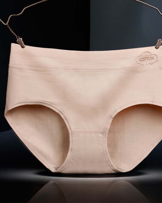 Mid-Waist Cotton Graphene Underpants Mid-Waist Cotton Graphene Underpants