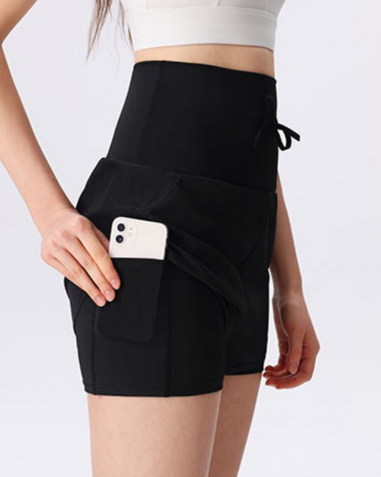 Tummy-Control Waist Yoga Shorts Tummy-Control Waist Yoga Shorts