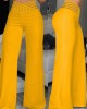 Pants Wide Leg Y2k High Waist Pants Sexy Crisscross Sheer Mesh Office Chic Flared Trousers Spicy Kpop Street Casual Korean Female Pant