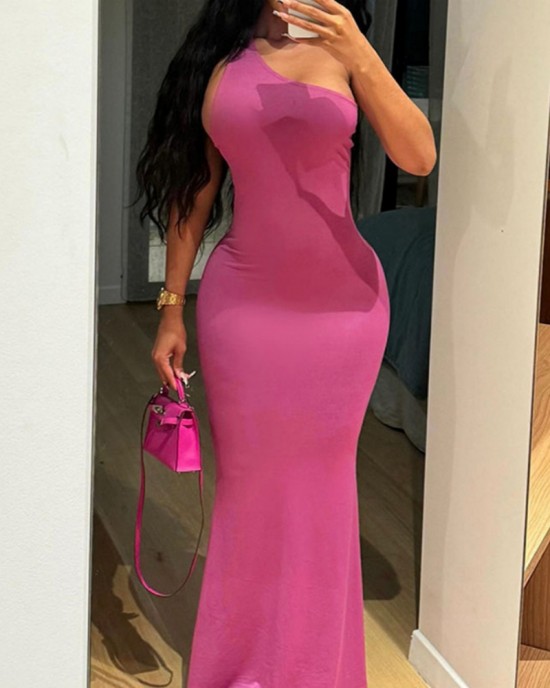 One Shoulder Dress One Shoulder Dress