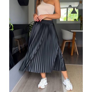 Autumn And Winter Slim Pleated Skirt