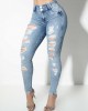 High-Waisted Ripped Skinny Jeans High-Waisted Ripped Skinny Jeans