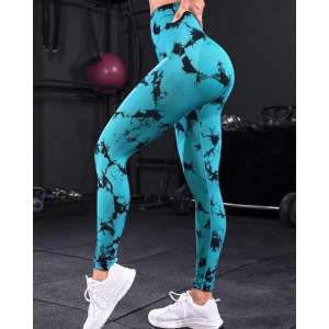 Tie Dye Seamless Breathable Softness Sports Leggings