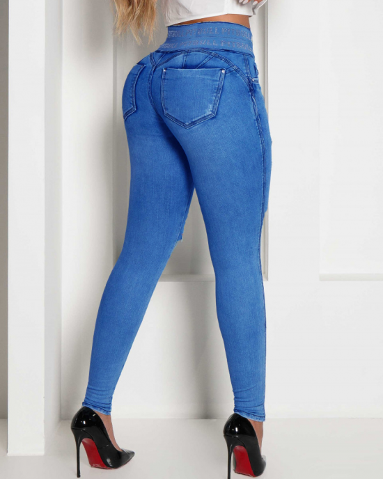 Skinny Ripped Jeans for Women High Waisted Stretch Butt Lifting Jeans Skinny Ripped Jeans for Women High Waisted Stretch Butt Lifting Jeans
