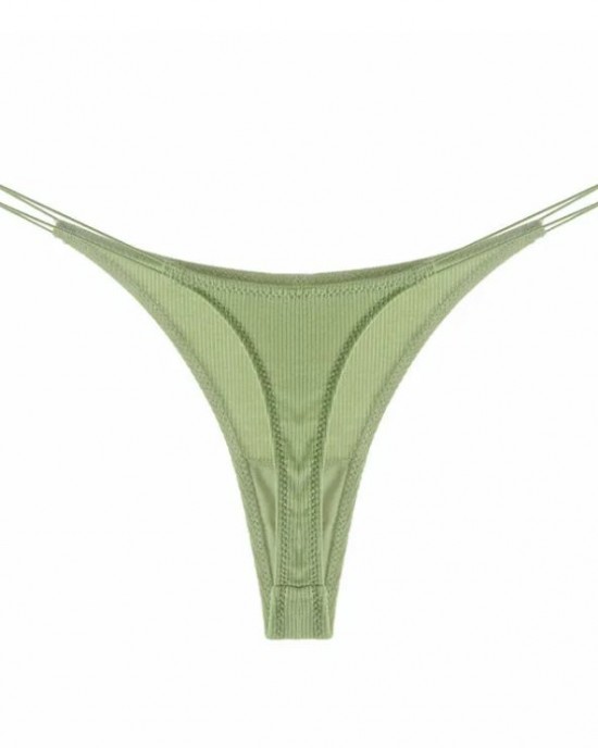 Female Breathable Double Strapes One-piece Thong