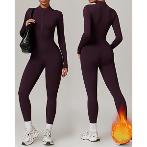 Tight Fleece Yoga Jumpsuit
