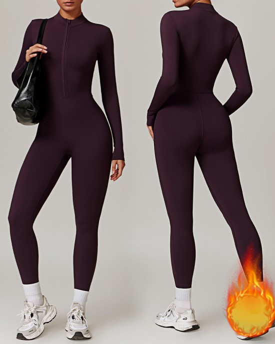 Tight Fleece Yoga Jumpsuit Tight Fleece Yoga Jumpsuit