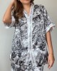 Colorblock Button Short Pajama Set Colorblock Button Short Pajama Set