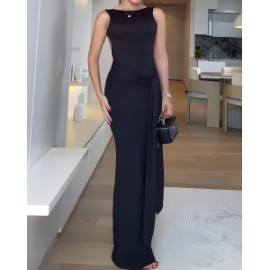 Sleeveless Backless Bodycon Long Maxi Dress