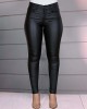 Casual Sexy Solid Color Pu Leather Pants Casual Sexy Solid Color Pu Leather Pants