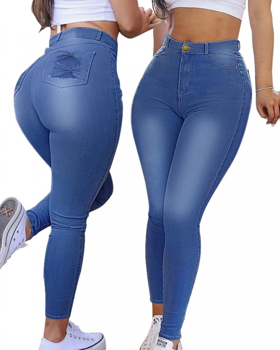 High Stretch Skinny Lift Denim Jeans High Stretch Skinny Lift Denim Jeans