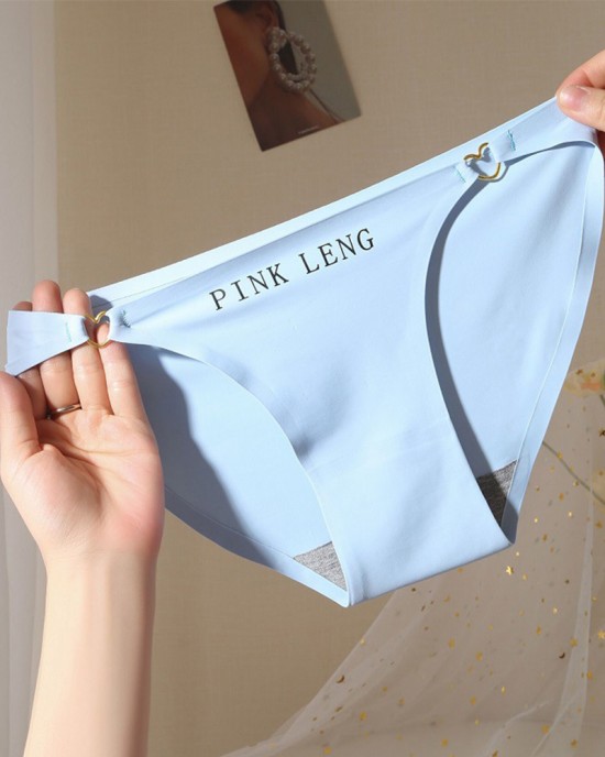 Sexy Hollow Ring Buckle Heart Seamless Ice Silk Underwear Sexy Hollow Ring Buckle Heart Seamless Ice Silk Underwear