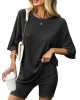Knit Pajamas 2 Piece Lounge Sets Knit Pajamas 2 Piece Lounge Sets