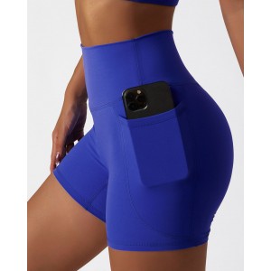 Quick-Dry Biker Shorts with Pockets