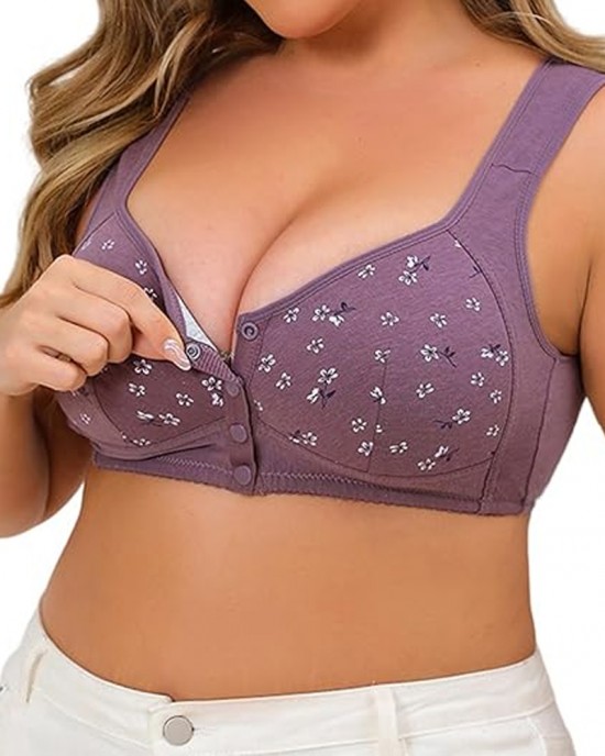 Printed Front Buckle Bra Printed Front Buckle Bra
