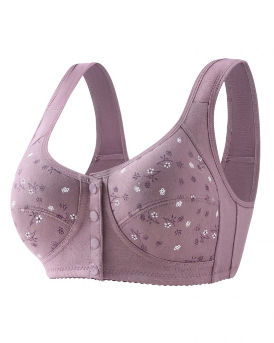 Printed Front Buckle Bra Printed Front Buckle Bra