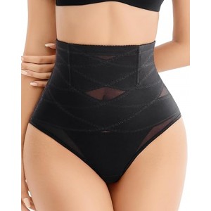 Thin Cross High Waist Shaping T-Back Briefs