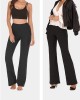 High Waisted Elastic Tummy Control Flared Yoga Pants High Waisted Elastic Tummy Control Flared Yoga Pants