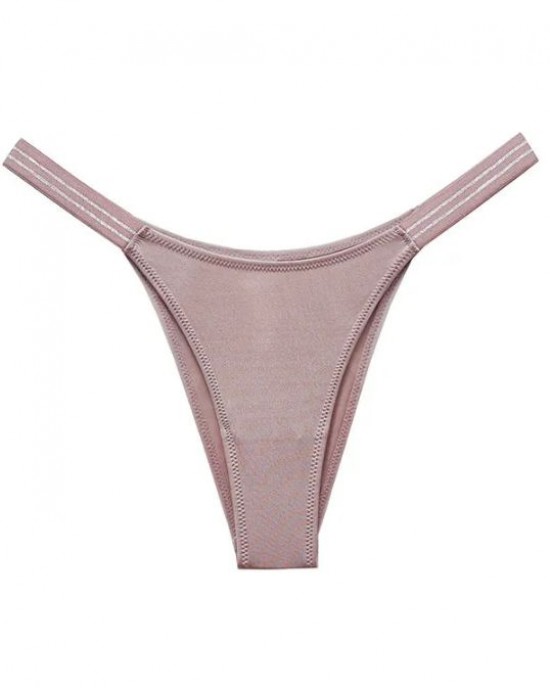 Female Glossy Dazzing Stripe T-back Underwears Female Glossy Dazzing Stripe T-back Underwears