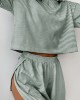 Striped Short Sleeve Two-Piece PJs