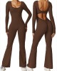 Beautiful Back Long Sleeve Yoga Jumpsuit Beautiful Back Long Sleeve Yoga Jumpsuit