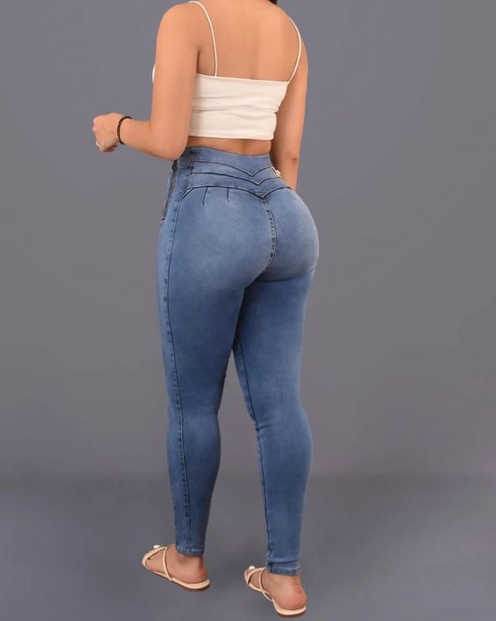 Side Zipper Skinny Jeans Side Zipper Skinny Jeans