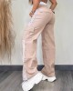 Casual Sportswear Wide-Leg Pants With Webbing Casual Sportswear Wide-Leg Pants With Webbing