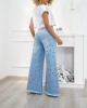 Pants Palazzo Eyelets Jeans Pants Palazzo Eyelets Jeans