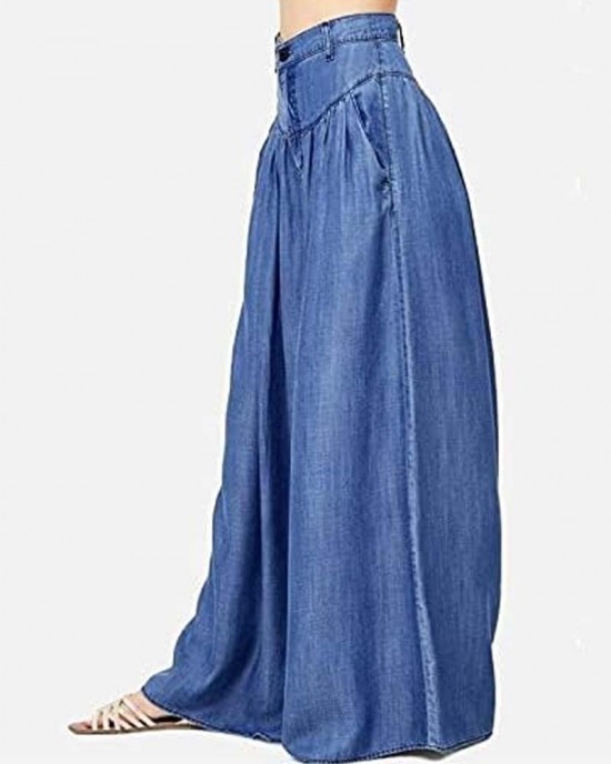 High Waist Zipper Wide Leg Denim Women Pants Jeans Casual Floor Loose Ladies Spring Longs Feminine Skirt Trousers High Waist Zipper Wide Leg Denim Women Pants Jeans Casual Floor Loose Ladies Spring Longs Feminine Skirt Trousers