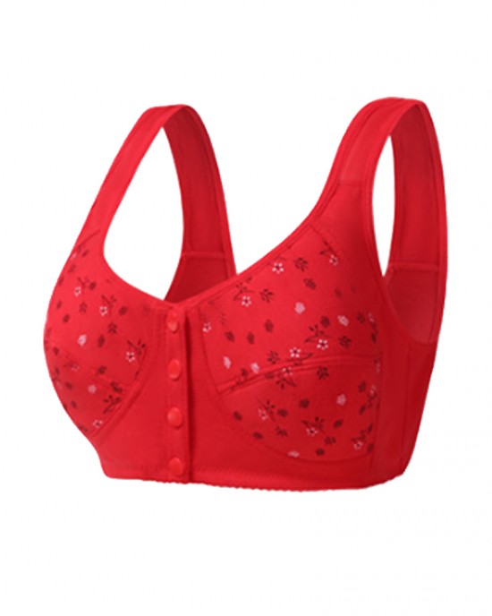 Printed Front Buckle Bra Printed Front Buckle Bra