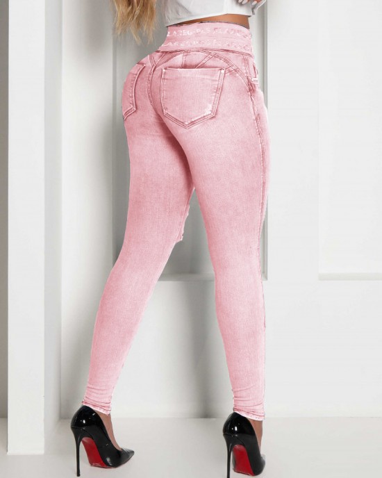 Skinny Ripped Jeans for Women High Waisted Stretch Butt Lifting Jeans Skinny Ripped Jeans for Women High Waisted Stretch Butt Lifting Jeans